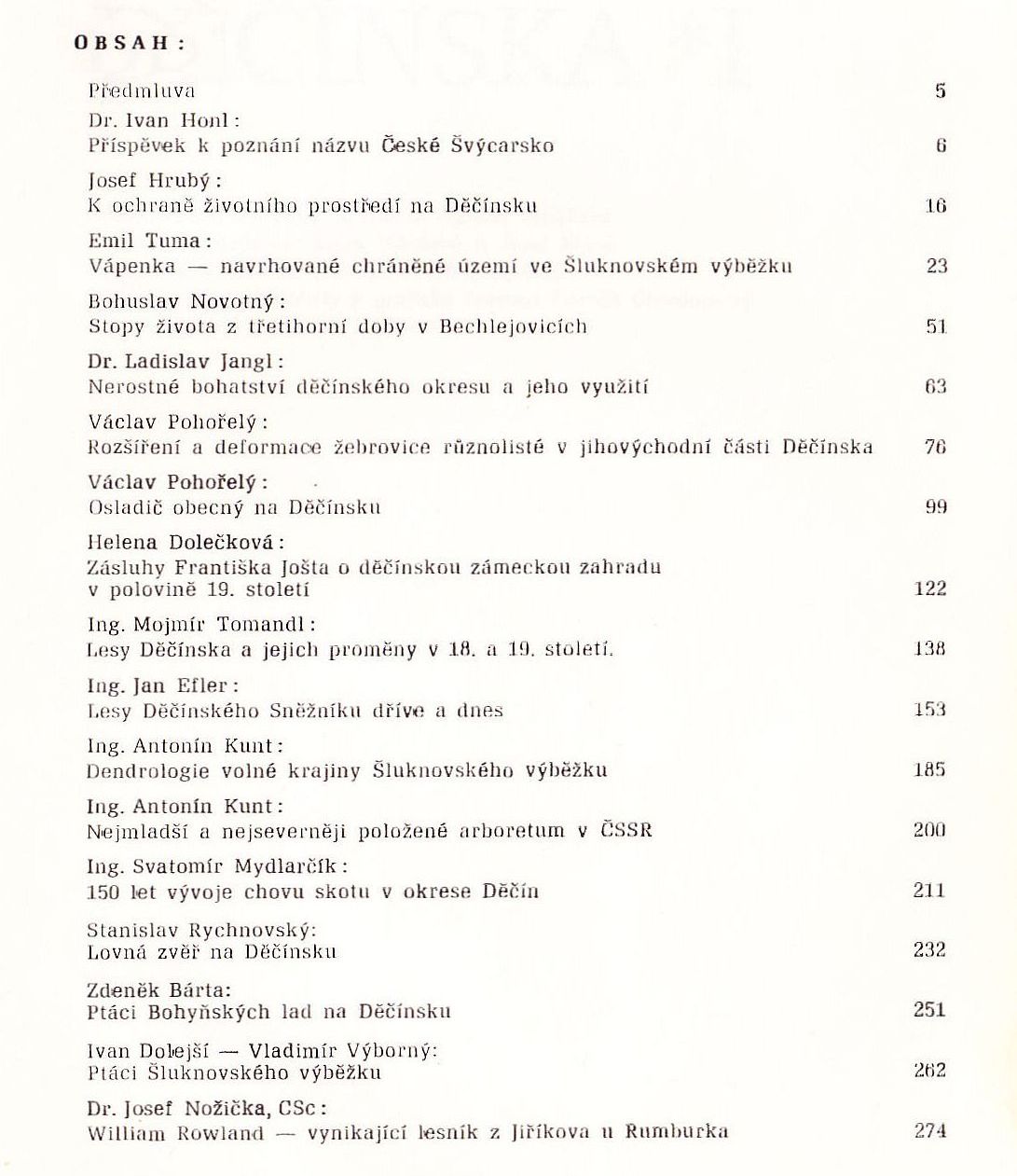 Z minulosti Děčínska II