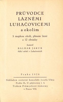 Lázně Luhačovice. ČSR