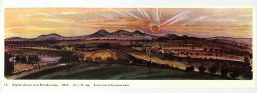 Emil Filla. Krajina Českého středohoří