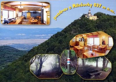 Pozdrav z Milešovky 837 m n. m. (6x)