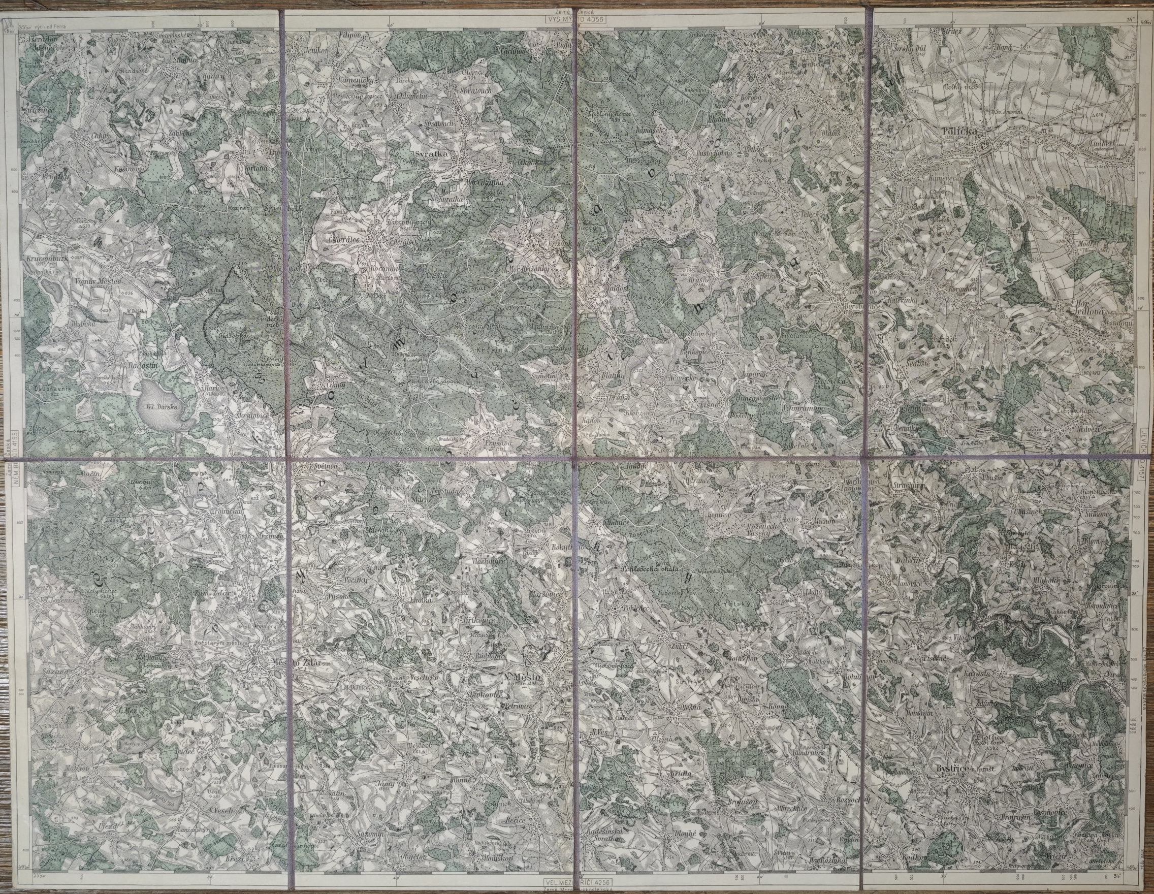 Polička, mapa č. 4156. 