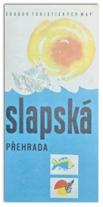 Slapská přehrada. Turistická mapa 1:50 000