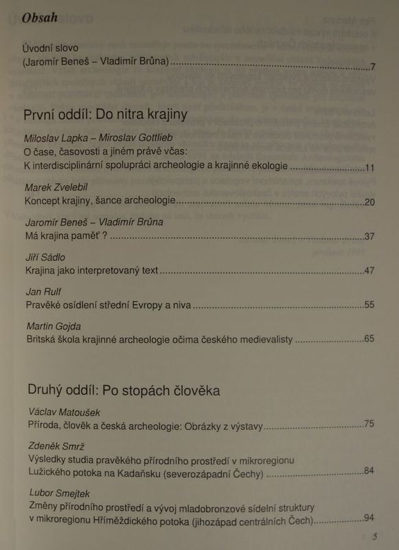 Archeologie a krajinná ekologie
