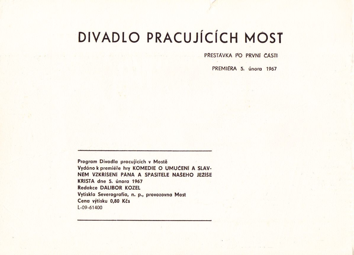 Komedie o umučení a slavném vzkříšení Pána a spasitele našeho Ježíše Krista