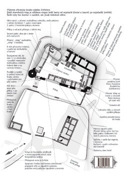 Zvířetice - zřícenina hradu-zámku jižně od Bakova nad Jizerou