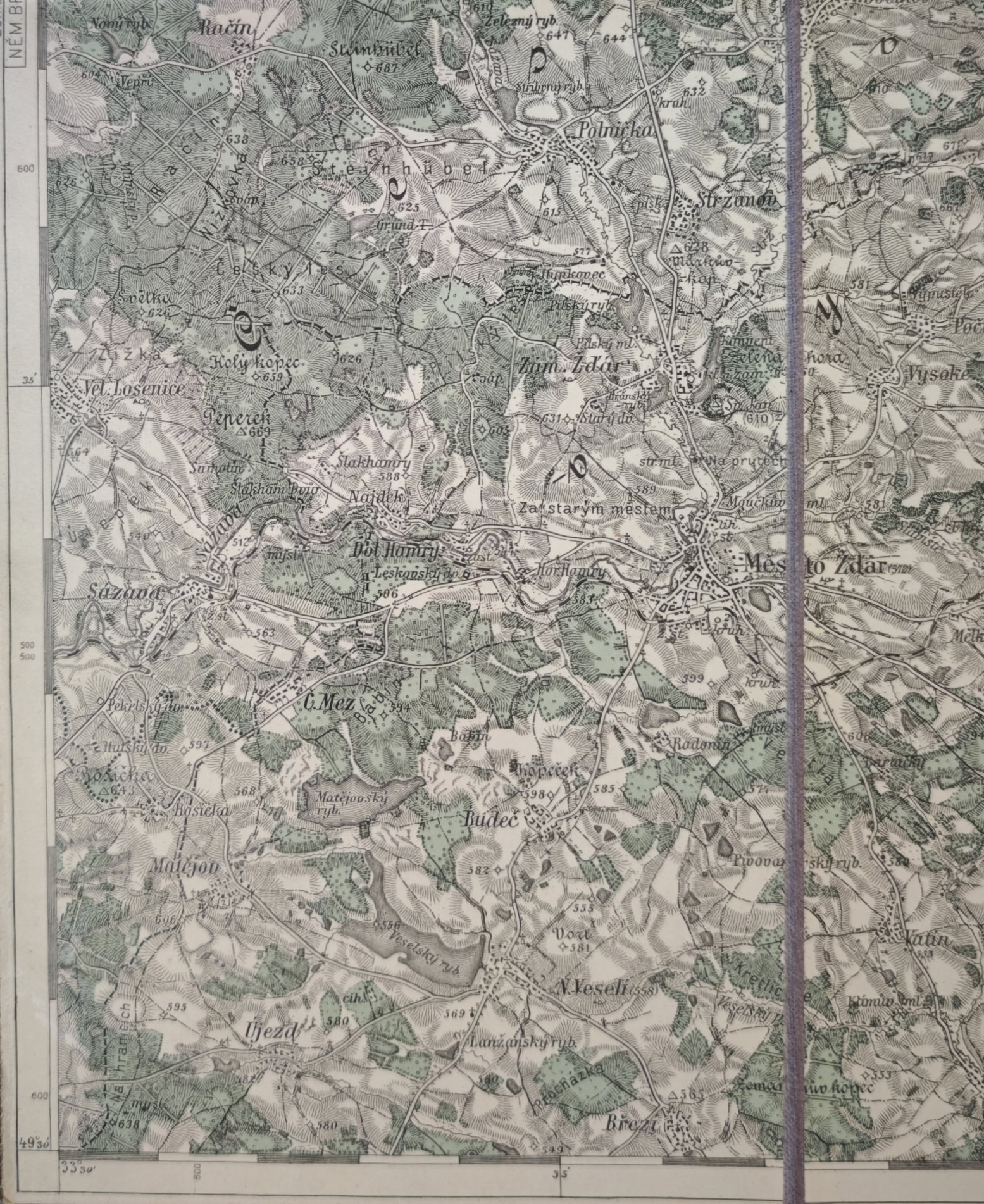 Polička, mapa č. 4156.
