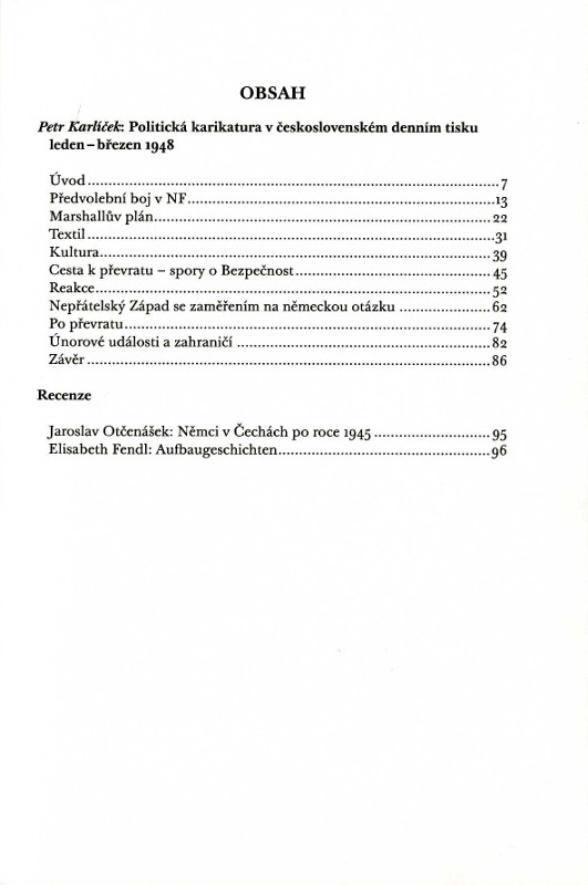 Němci v českých zemích. Zprávy společnosti pro dějiny Němců v Čechách VI/2007