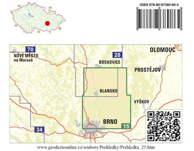 Moravský kras 1:25.000