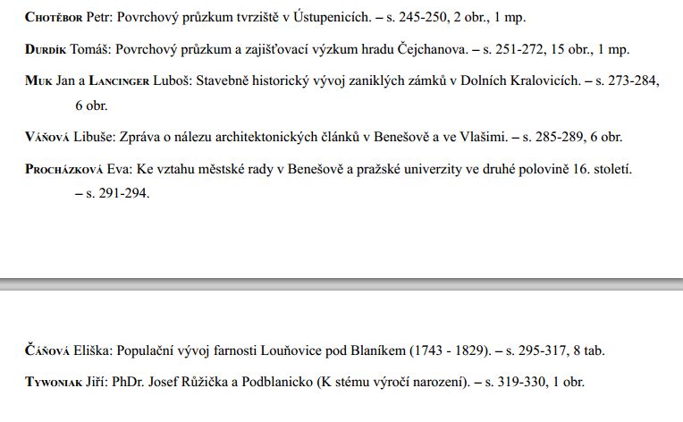 Sborník vlastivědných prací z Podblanicka 20 / 1979