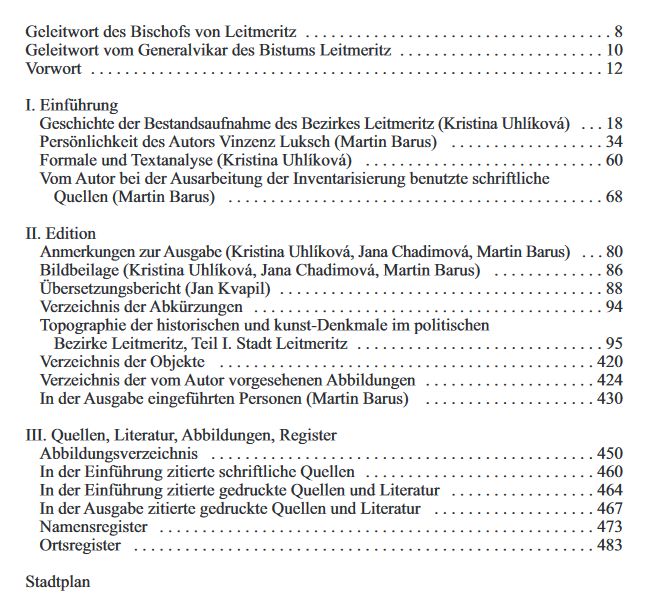 Soupis historických a uměleckých památek v politickém okresu Litoměřice, Díl I.