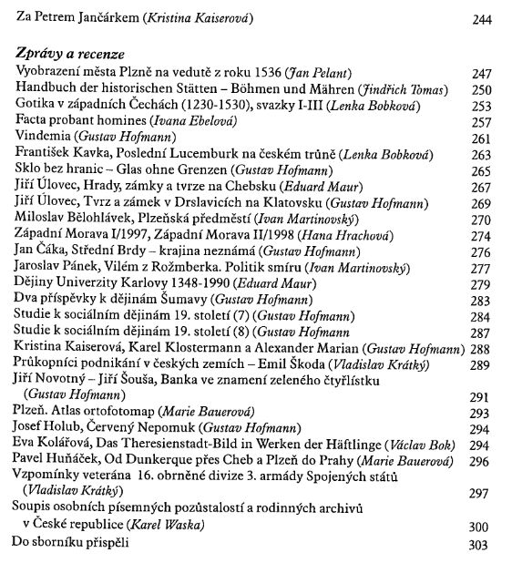 Minulostí Západočeského kraje XXXIV / 1999