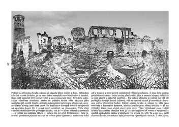 Zvířetice - zřícenina hradu-zámku jižně od Bakova nad Jizerou