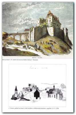Ledečské dominanty. Hrad. Děkanský kostel sv. Petra a Pavla