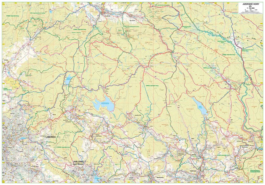 Jizerské hory 1:25.000