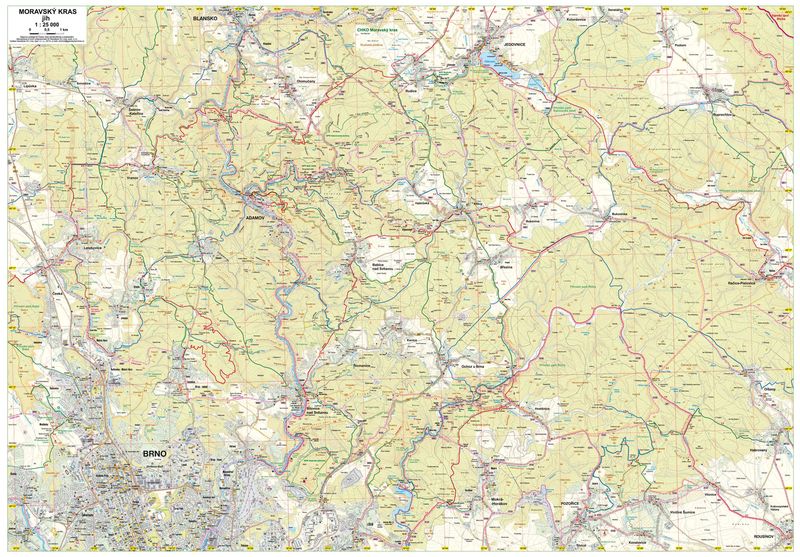Moravský kras 1:25.000